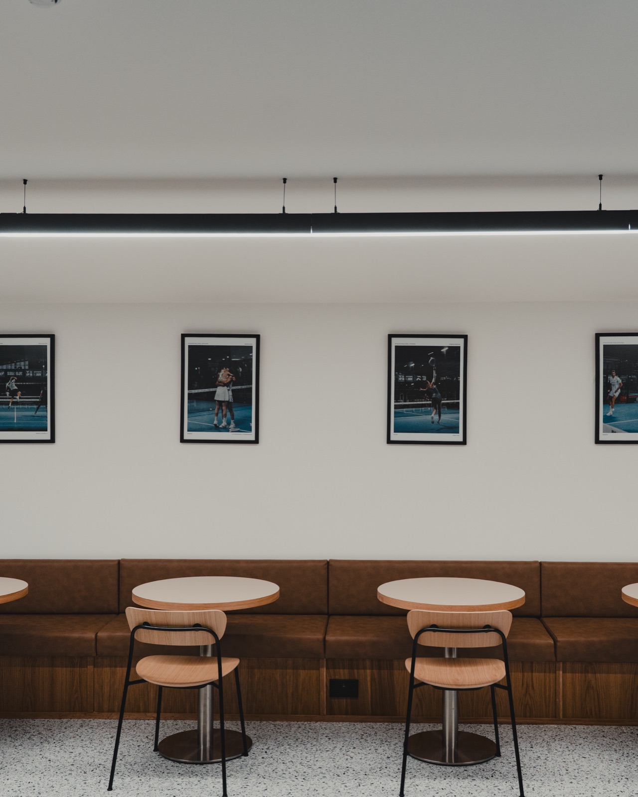 Booth seating at Alma54, available to hire for functions and events