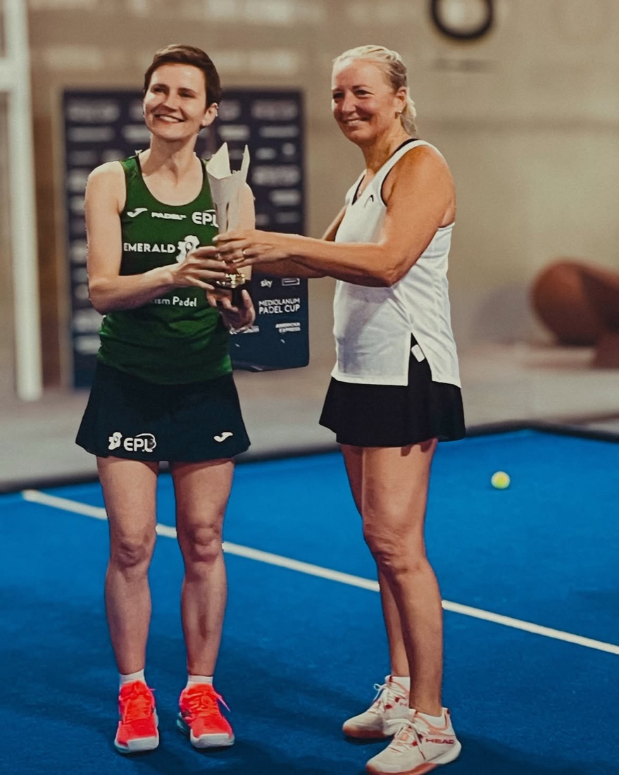 Padel54 players in action during the EPL finals